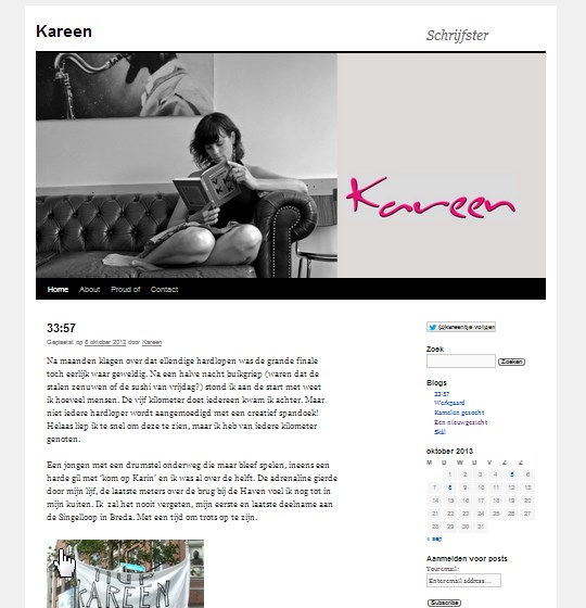 Screenshot Kareen.nl