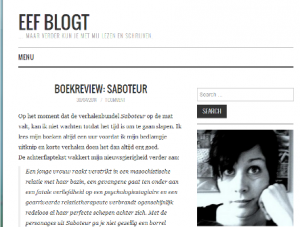 Eef blogt, blogprof, interview met blogger
